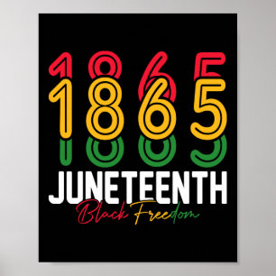 18. Juni 1865 Schwarze Freiheit Geschichte Monat A Poster