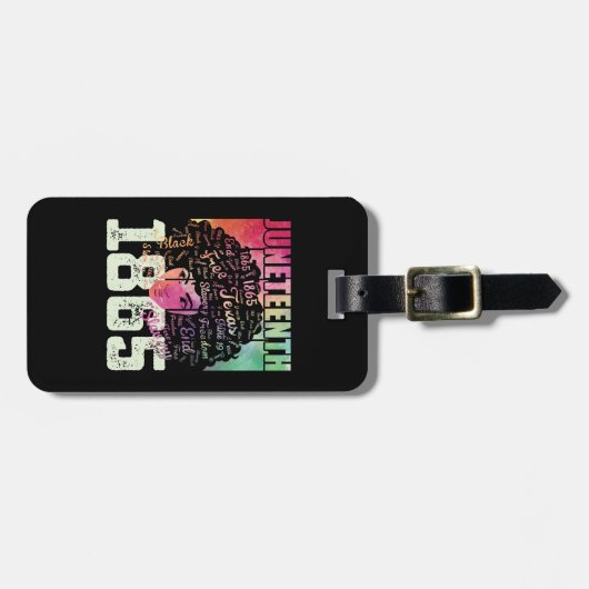 18. Juni 1865 Schwarze Freiheit in Afrika Gepäckanhänger (Vorderseite horizontal)