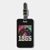 18. Juni 1865 Schwarze Freiheit in Afrika Gepäckanhänger (Vorderseite vertikal)