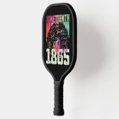 18. Juni 1865 Schwarze Freiheit in Afrika Pickleball Schläger (Links)