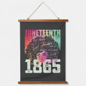 18. Juni 1865 Schwarze Freiheit in Afrika Wandteppich Mit Holzrahmen (Vorderseite)