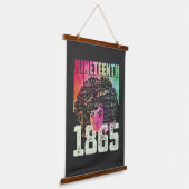 18. Juni 1865 Schwarze Freiheit in Afrika Wandteppich Mit Holzrahmen (Gewinkelt)