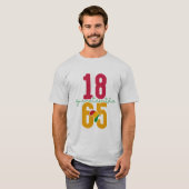 18. Juni 1865 - Schwarze Geschichte T-Shirt (Vorne ganz)