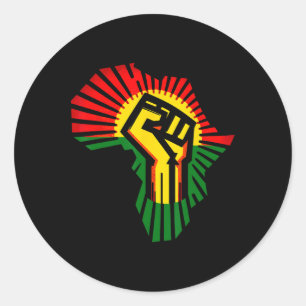 18. Juni 1865 Schwarzer Geschichtsmonat Afrikanisc Runder Aufkleber