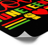 18. Juni 1865 Shirt Frauen Freiheit schwarze Gesch Poster (Ecke)