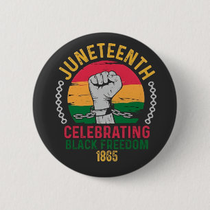 18. Juni: Schwarze Freiheit 1865 Button