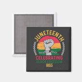18. Juni: Schwarze Freiheit 1865 Magnet (Vorderseite/Rückseite)