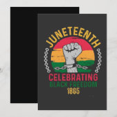 18. Juni: Schwarze Freiheit 1865 Save The Date (Vorne/Hinten)