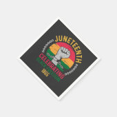 18. Juni: Schwarze Freiheit 1865 Serviette (Ecke)