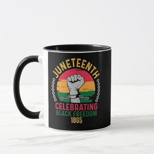 18. Juni: Schwarze Freiheit 1865 Tasse (Links)