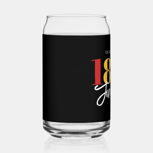 18. Juni Schwarze Geschichte Dosenglas (Rechts)