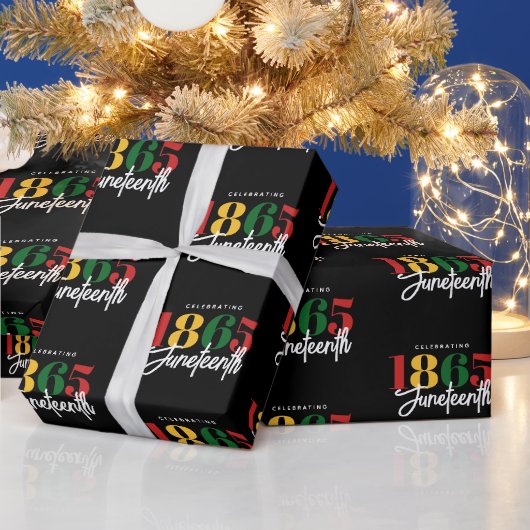 18. Juni Schwarze Geschichte Geschenkpapier (Feiertage)