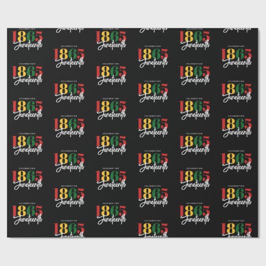 18. Juni Schwarze Geschichte Geschenkpapier (Flach)