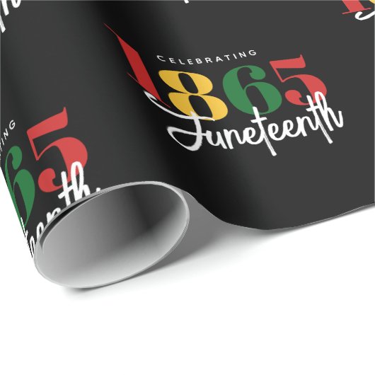 18. Juni Schwarze Geschichte Geschenkpapier (Rolleneckpunkt)