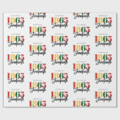 18. Juni Schwarze Geschichte Geschenkpapier (Flach)