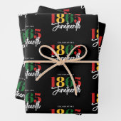 18. Juni Schwarze Geschichte Geschenkpapier Set (Beispiel)