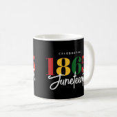 18. Juni Schwarze Geschichte Kaffeetasse (VorderseiteRechts)