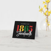 18. Juni Schwarze Geschichte Karte (Gelbe Blume)
