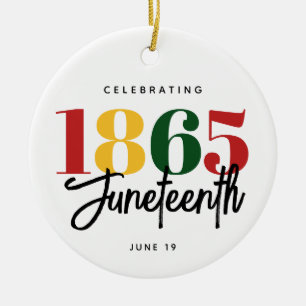 18. Juni Schwarze Geschichte Keramik Ornament