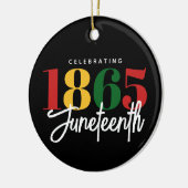 18. Juni Schwarze Geschichte Keramik Ornament (Links)