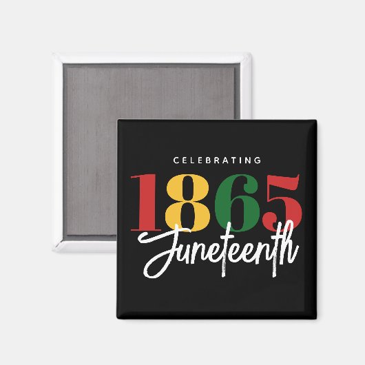 18. Juni Schwarze Geschichte Magnet (Vorderseite/Rückseite)