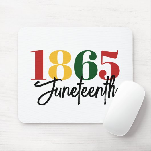 18. Juni Schwarze Geschichte Mousepad (Mit Mouse)