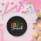 18. Juni Schwarze Geschichte Pappteller (Party)