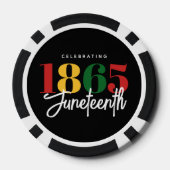 18. Juni Schwarze Geschichte Pokerchips (Rückseite)