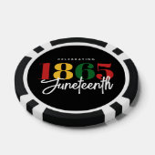 18. Juni Schwarze Geschichte Pokerchips (Einzeln)