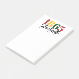 18. Juni Schwarze Geschichte Post-it Klebezettel