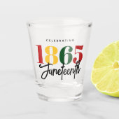 18. Juni Schwarze Geschichte Schnapsglas (Vorderseite)