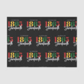 18. Juni Schwarze Geschichte Seidenpapier (Vorderseite)