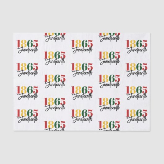 18. Juni Schwarze Geschichte Seidenpapier (Vorderseite)