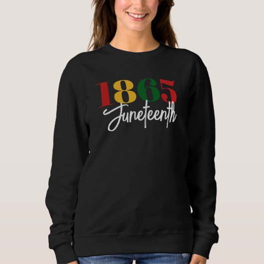 18. Juni Schwarze Geschichte Sweatshirt (Vorderseite)
