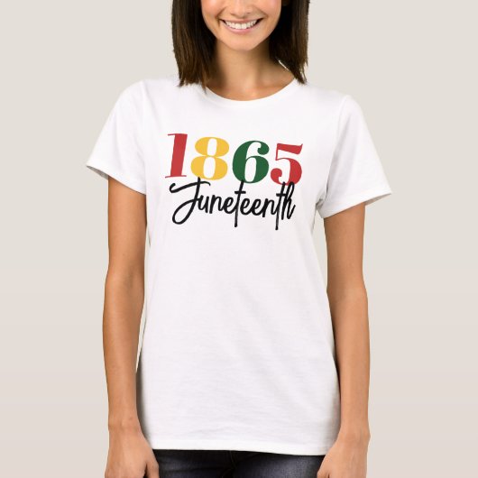 18. Juni Schwarze Geschichte T-Shirt (Vorderseite)