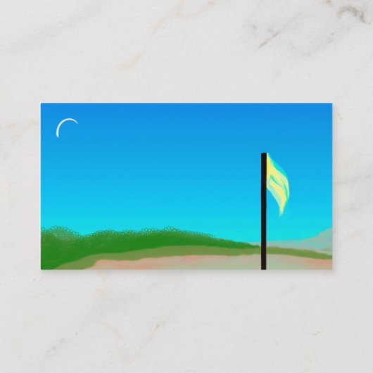 18. Loch-Visitenkarte Visitenkarte (Rückseite)