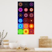18 Mandalas Poster (Küche)
