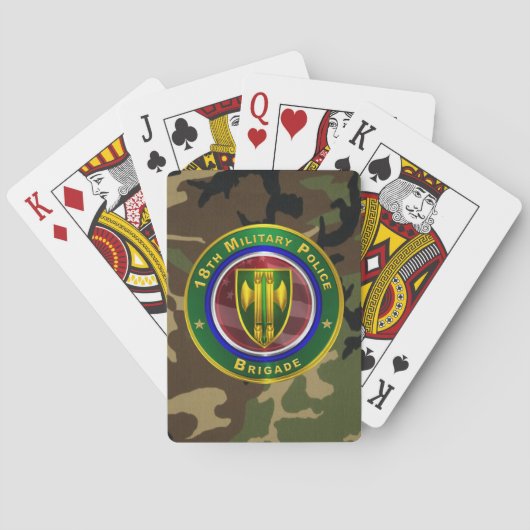 18. Militärpolizei-Brigade Spielkarten (Rückseite)