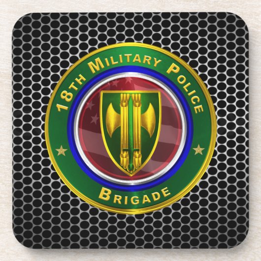 18. Militärpolizeibrigade Getränkeuntersetzer (Vorderseite)