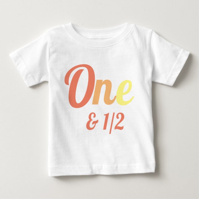 18 Monate Eineinhalb Geburtstage Baby T - Shirt (Vorderseite)