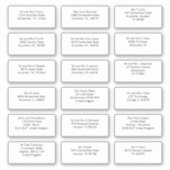 18 Name des Empfängers Anschrift Gothic Sans Aufkleber (Vorderseite)