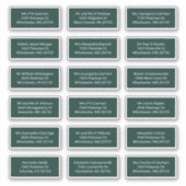 18 Name des Empfängers E-Mail-Adressen-Labels für Aufkleber (Vorderseite)