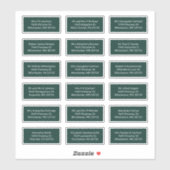 18 Name des Empfängers E-Mail-Adressen-Labels für Aufkleber (Blatt)