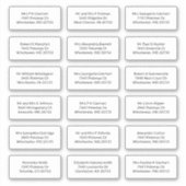 18 Name des Empfängers Versandadresse Labels (Vorderseite)