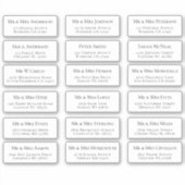 18 Namensadressen Aufkleber (Vorderseite)