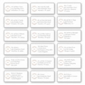 18 Namensadressen für das Serif-Business-Logo Aufkleber (Vorderseite)