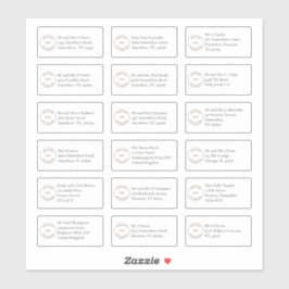 18 Namensadressen für das Serif-Business-Logo Aufkleber