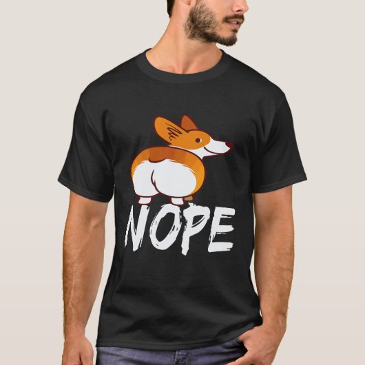 18 Nein - Corgi T-Shirt (Vorderseite)
