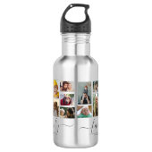 18 Niedlicher FotoCollage-Speicher für die Liebe Edelstahlflasche (Vorderseite)