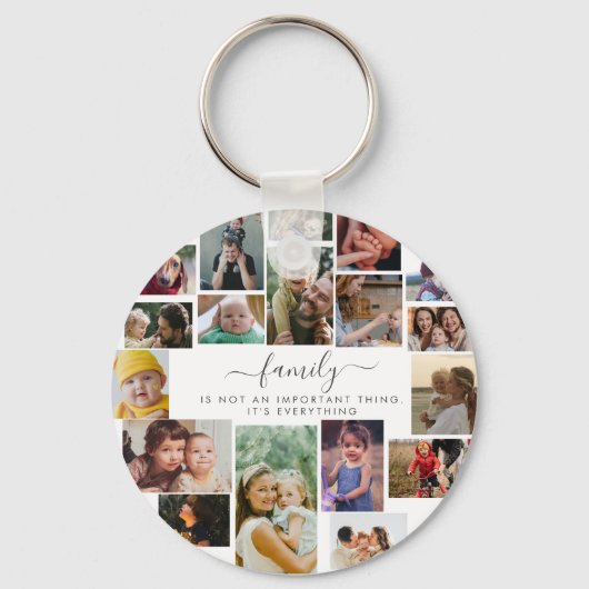 18 Niedlicher FotoCollage-Speicher für die Liebe Schlüsselanhänger (Vorderseite)